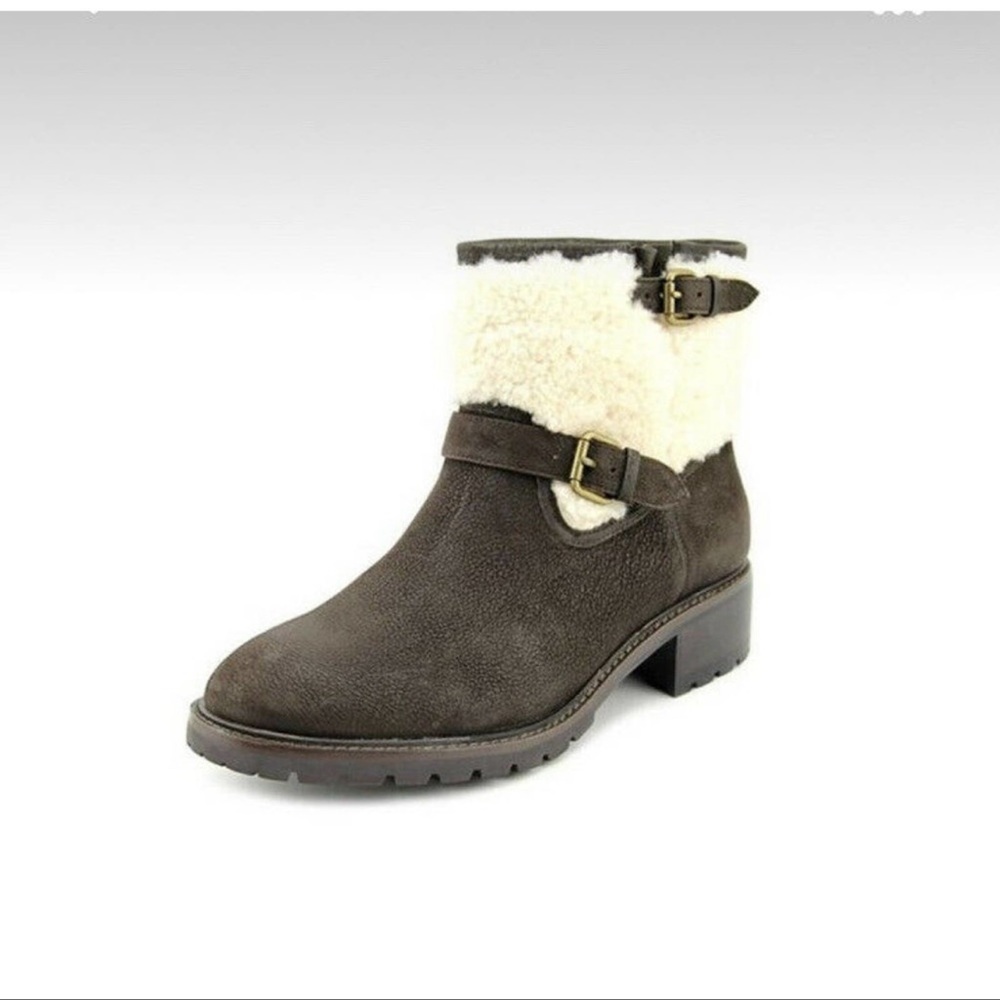 Coach Mid Calf Sherling Boot Size 7.5